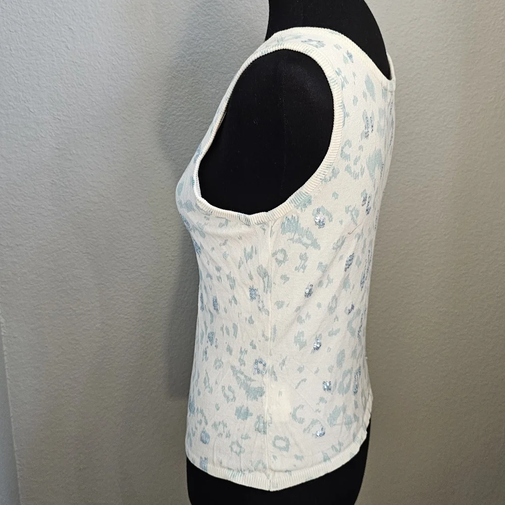 Vintage Karen Kane Sequin Leopard Sweater Top & Cardigan Medium - Picture 3 of 10